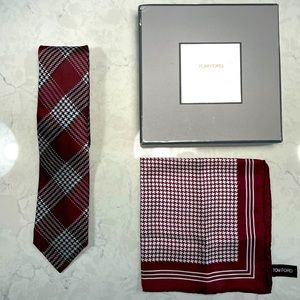 Tom Ford 100% Italian Silk Tie & pocket Square